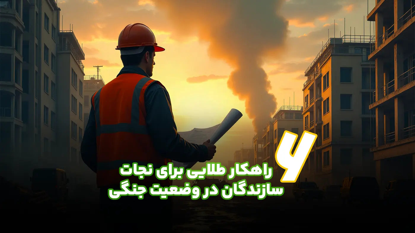 ۶ راهکار طلایی برای نجات سازندگان در وضعیت جنگی