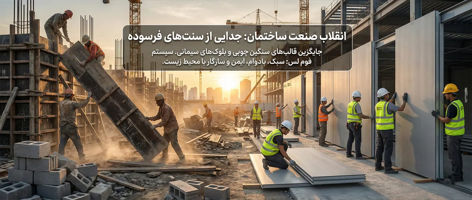 سیستم قالب فوم لس در مقابل سیستم های سنتی