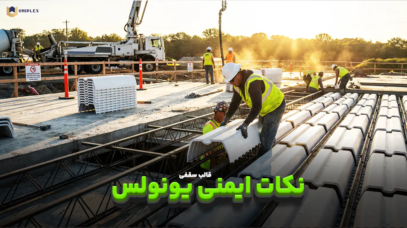 نکات ایمنی قالب سقفی یونولس