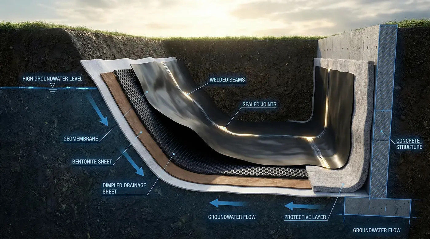 آب بندی دیوار گود