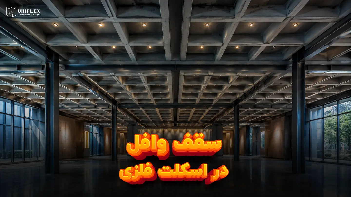 اجرای سقف وافل در اسکلت فلزی