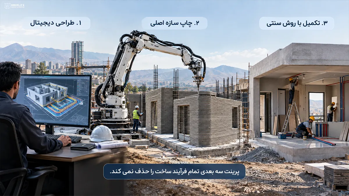 مراحل اجرای یک پروژه ساختمانی چاپ شده